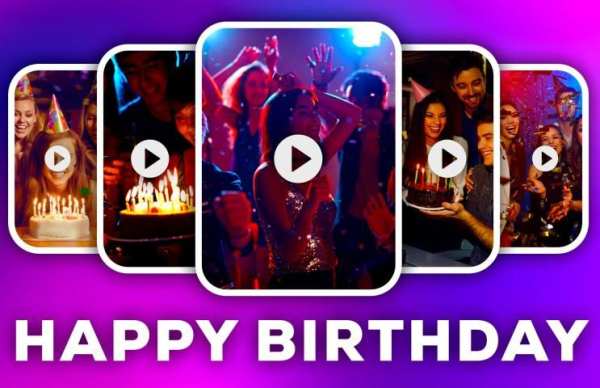 Happy Birthday Video Maker screenshot 1