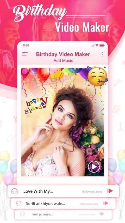 Birthday Video Maker स्क्रीनशॉट 4