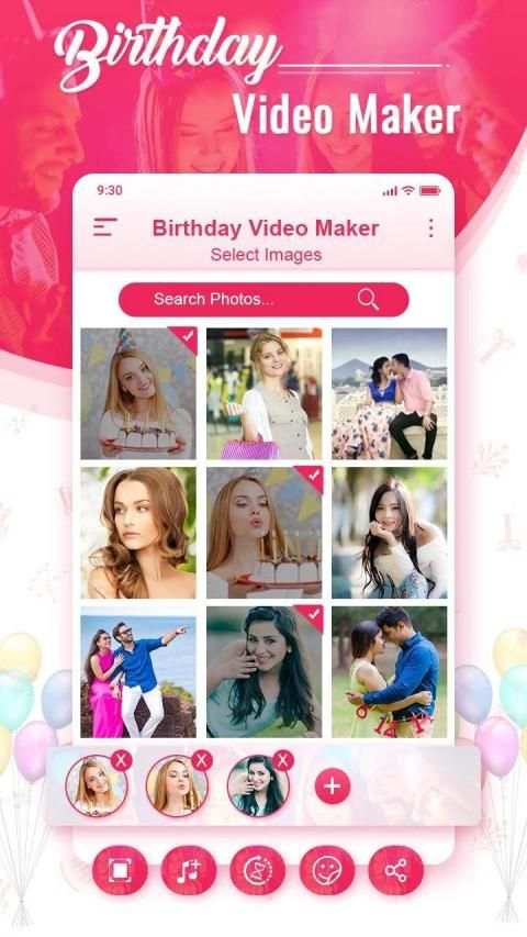 Birthday Video Maker स्क्रीनशॉट 2