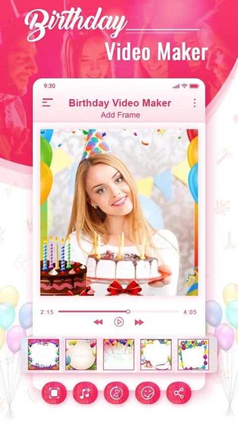 Birthday Video Maker स्क्रीनशॉट 3