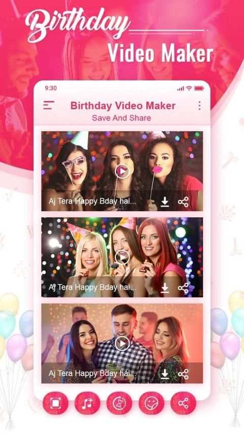 Birthday Video Maker स्क्रीनशॉट 6