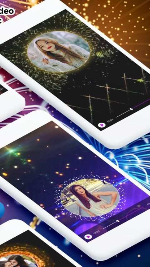 Firework Magical Video Maker With Music स्क्रीनशॉट 2