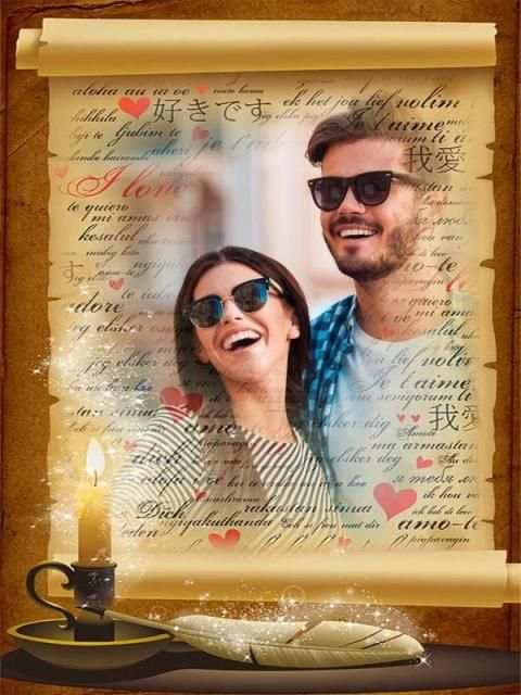 Romantic Photo Frames स्क्रीनशॉट 2
