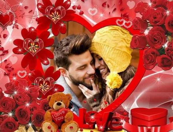 Romantic Photo Frames स्क्रीनशॉट 1