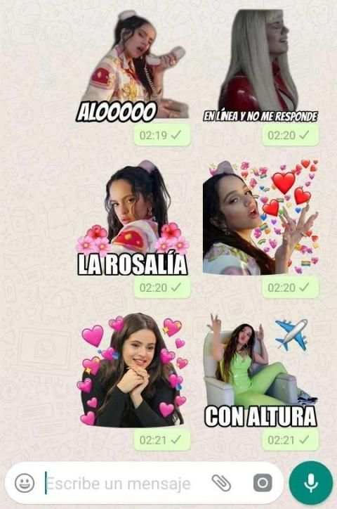 Stickers de la Rosalía para WhatsApp screenshot 4