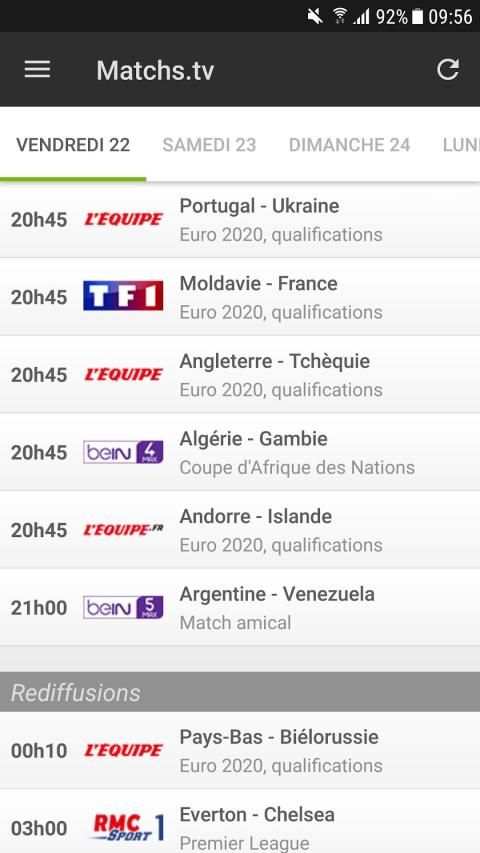 Programme TV Foot screenshot 7