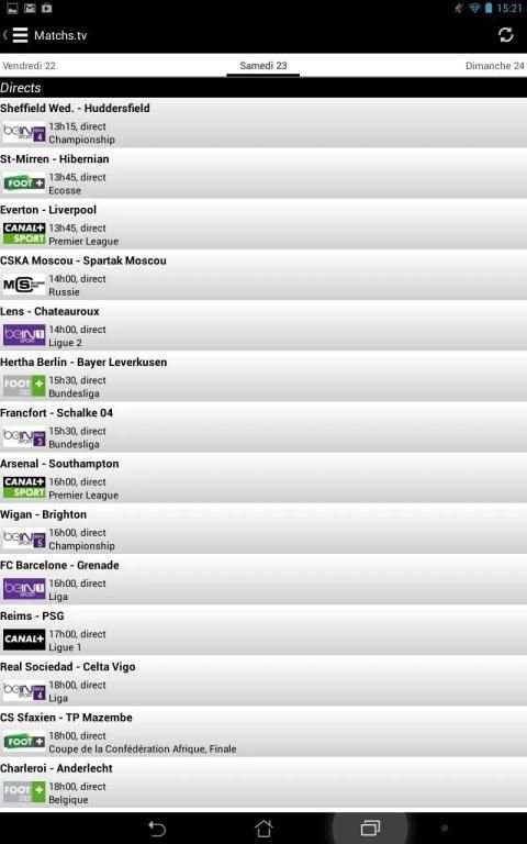 Programme TV Foot screenshot 3