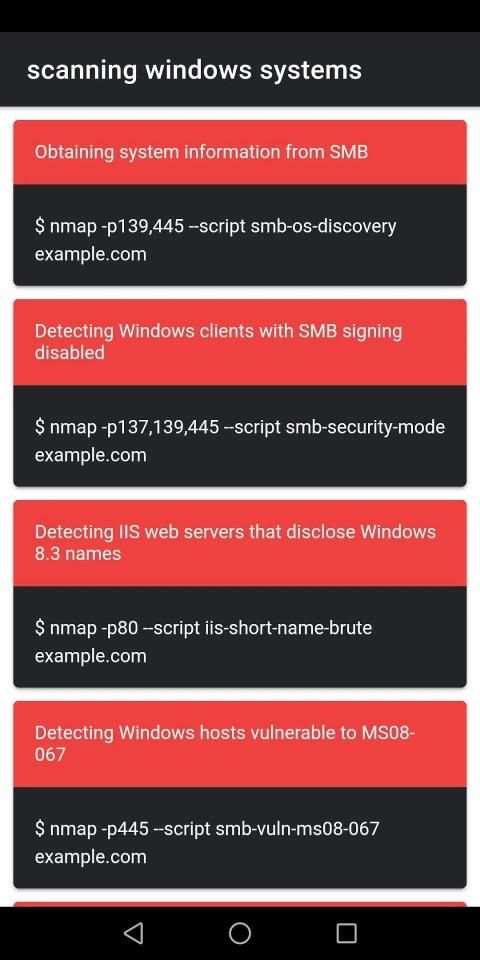 Nmap Commands Tutorials स्क्रीनशॉट 1