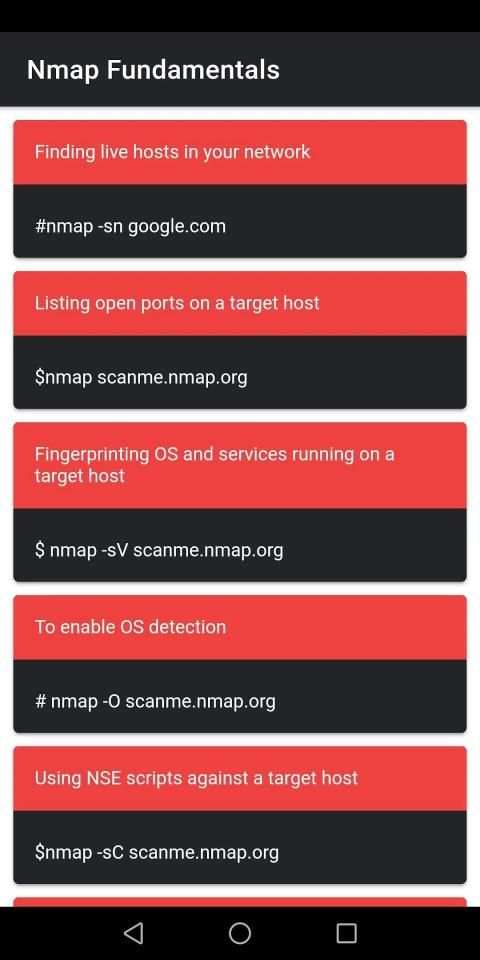 Nmap Commands Tutorials स्क्रीनशॉट 4