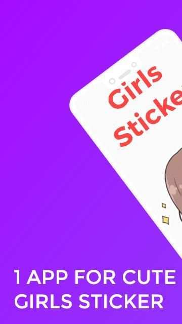 Cute & Funny Girl Stickers for WhatsApp screenshot 13