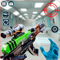 Futuristic Robot Cop Shooting Modern Strike Ops आइकन