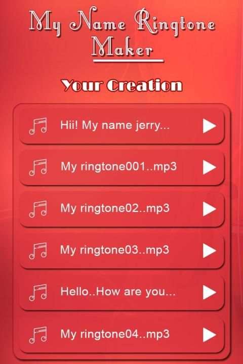 My Name Ringtone Maker screenshot 2