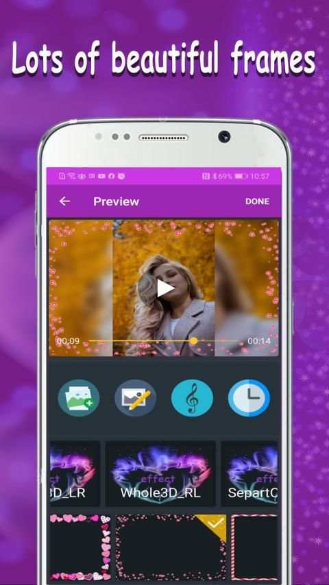 Photo to Video Maker with Music स्क्रीनशॉट 1