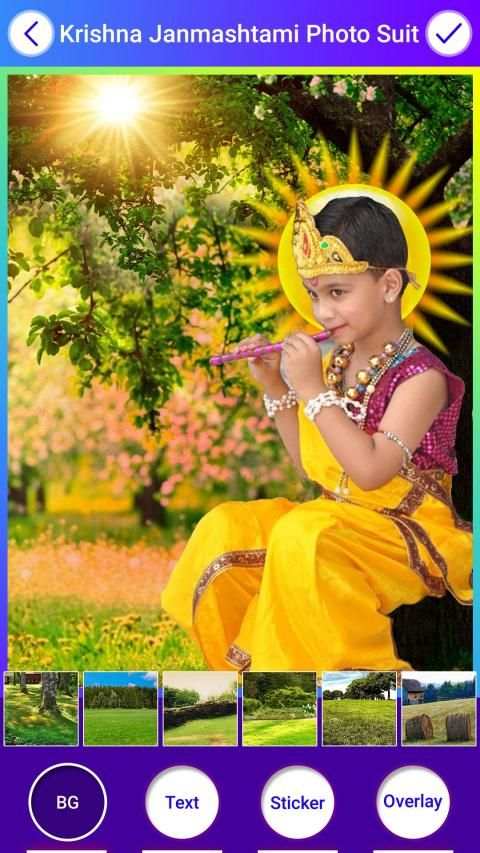 Krishna Photo Suit - Janmashtami Photo स्क्रीनशॉट 20