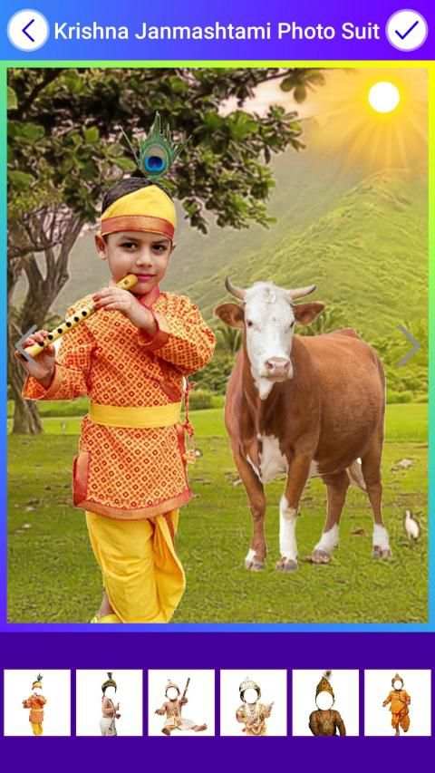 Krishna Photo Suit - Janmashtami Photo स्क्रीनशॉट 25