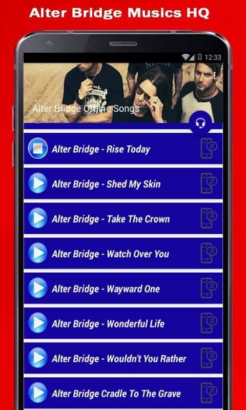 **Alter Bridge Offline Songs** screenshot 2