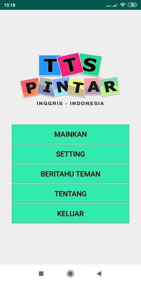 TTS Pintar Bahasa Inggris Indonesia - TTS Offline screenshot 2