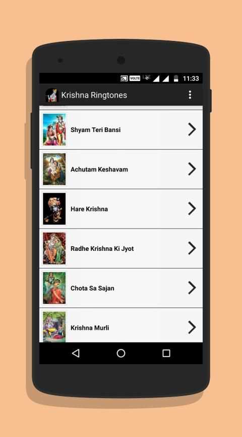 Krishna Ringtones स्क्रीनशॉट 3