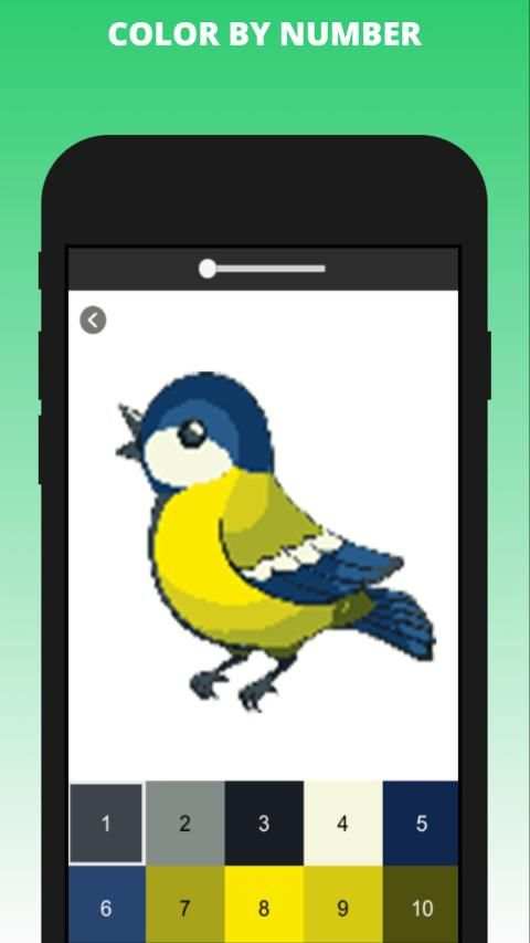 Birds Pixel Art - Birds Color by Number स्क्रीनशॉट 3