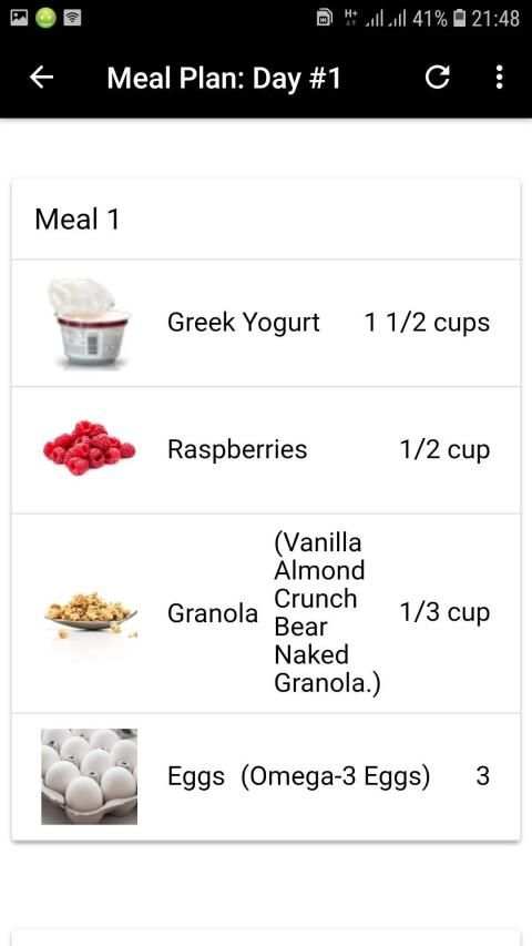 Meal Planner For Muscle Gain स्क्रीनशॉट 4