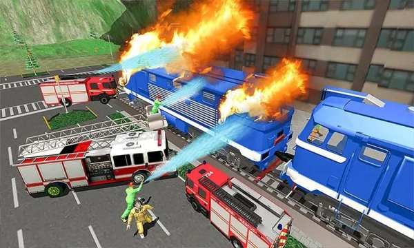 Burning Metro Train-Emergency Fire Engine Driver screenshot 11