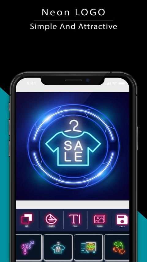 Neon Logo Maker - Logo Creator & Logo Designer स्क्रीनशॉट 4