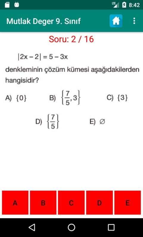 Mutlak Değer 9. Sınıf Matematik Konu Anlatımı Test स्क्रीनशॉट 4