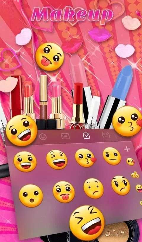 Make Up Keyboard Theme screenshot 1