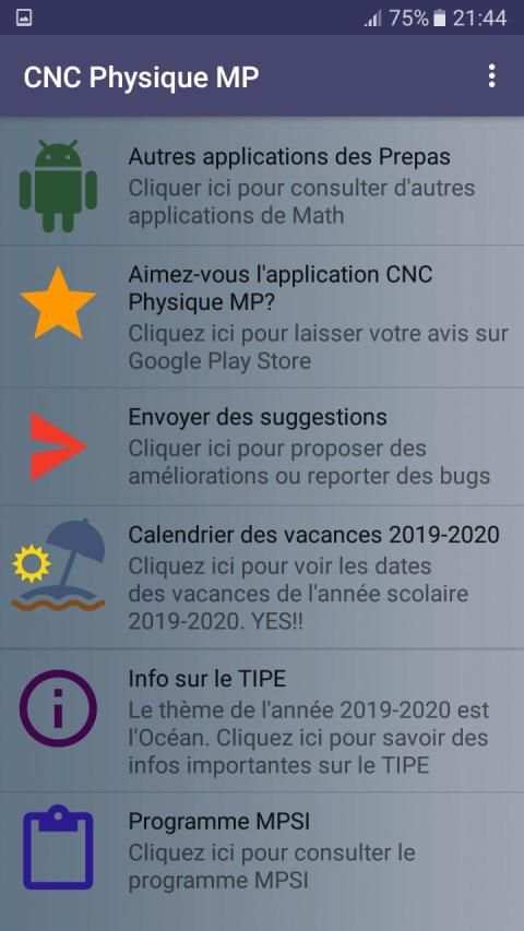 CNC Physique MP screenshot 2