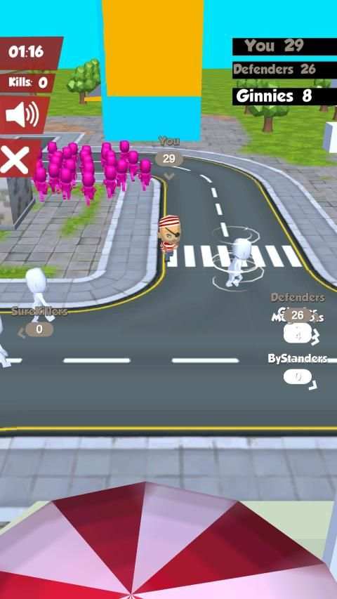 Ninja in the Crowd City screenshot 2