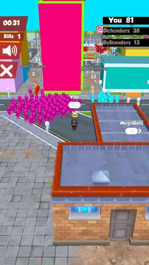 Ninja in the Crowd City screenshot 3