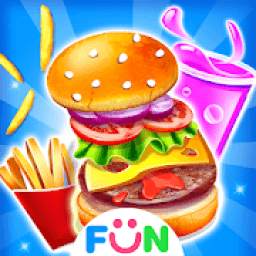 Kids Meal Party - Burger Maker Food Games