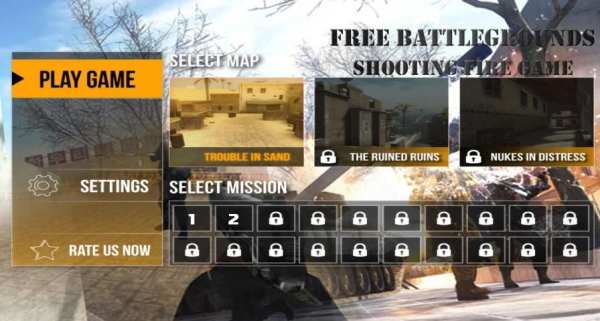 Free Battlegrounds: Shooting Fire Game स्क्रीनशॉट 13
