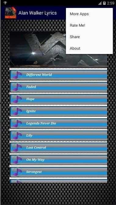 Lagu Alan Walker HD MP3 Offline + Lirik screenshot 4
