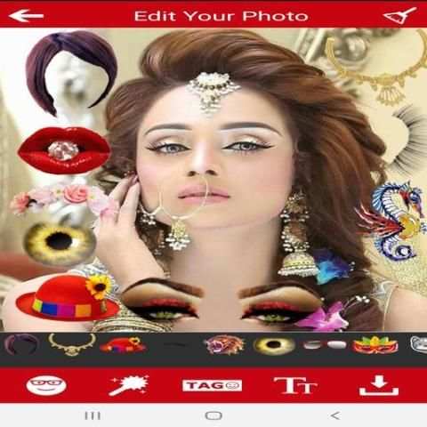 Girls Makeup Photo Editor Women Face Makeup स्क्रीनशॉट 1