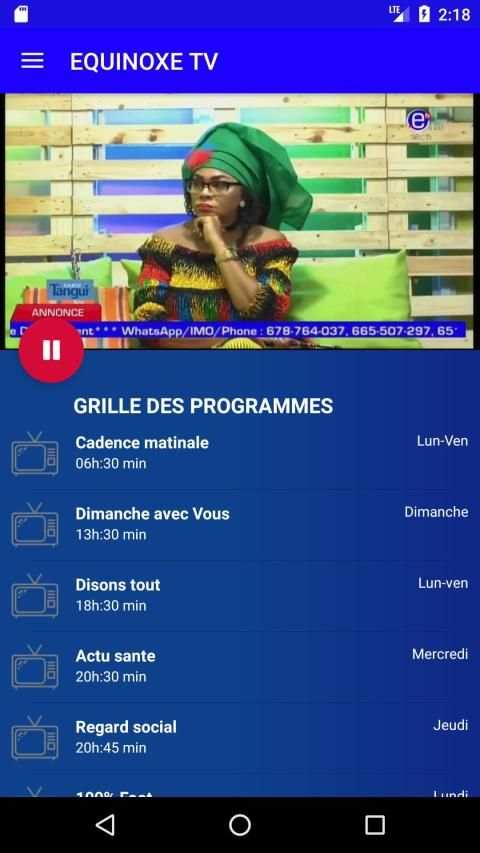 EQUINOXE TV screenshot 6
