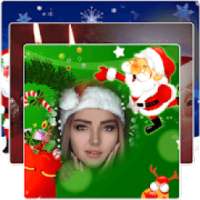 Sanat claus photo frame - dp maker on 9Apps