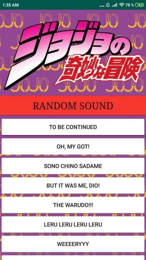 jojo soundboard screenshot 1