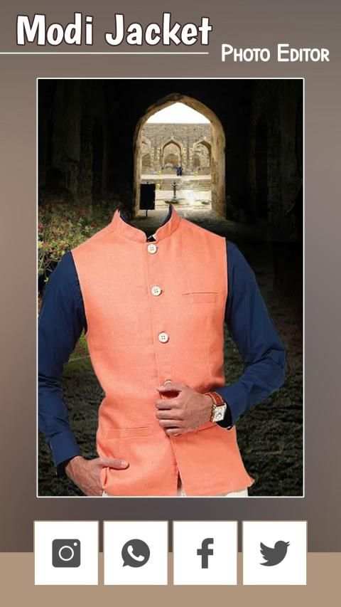 Modi Jacket Photo Editor - Photo Suit Editor स्क्रीनशॉट 2