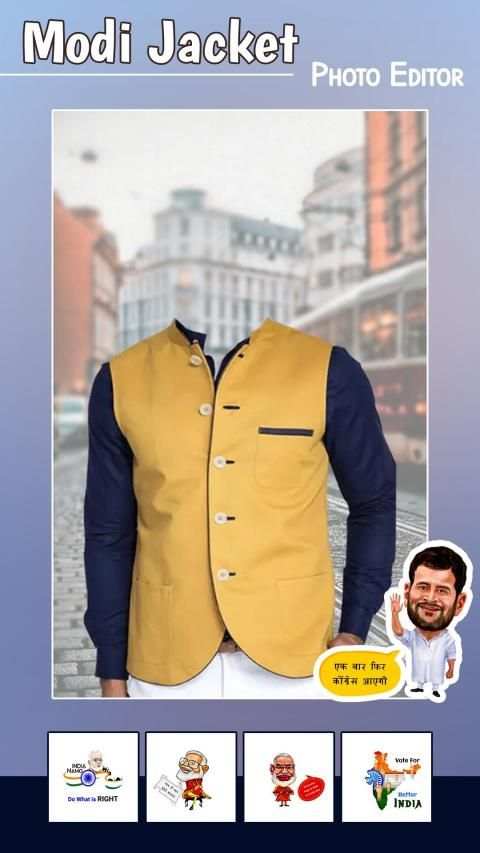 Modi Jacket Photo Editor - Photo Suit Editor स्क्रीनशॉट 3