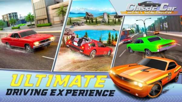 Classic Car Driving & Racing Simulator स्क्रीनशॉट 3