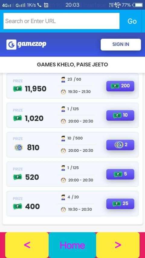 VGMLite : Gaming, Earning & Recharge Browser screenshot 1