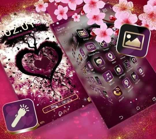 Heart Tree Launcher Theme screenshot 2