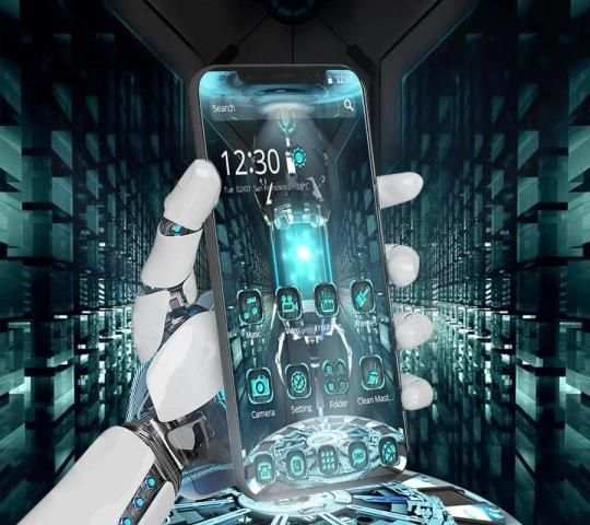 Blue Magic Tech Theme स्क्रीनशॉट 4