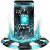 Blue Magic Tech Theme on 9Apps