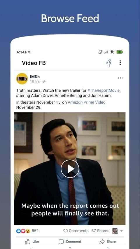 Video Downloader for Facebook (HD) - Video FB screenshot 1