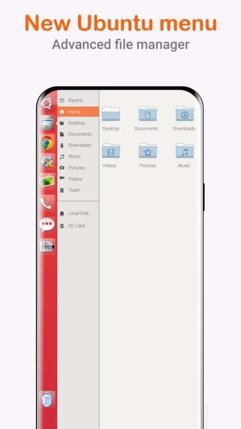 Ubuntu Style Launcher स्क्रीनशॉट 4