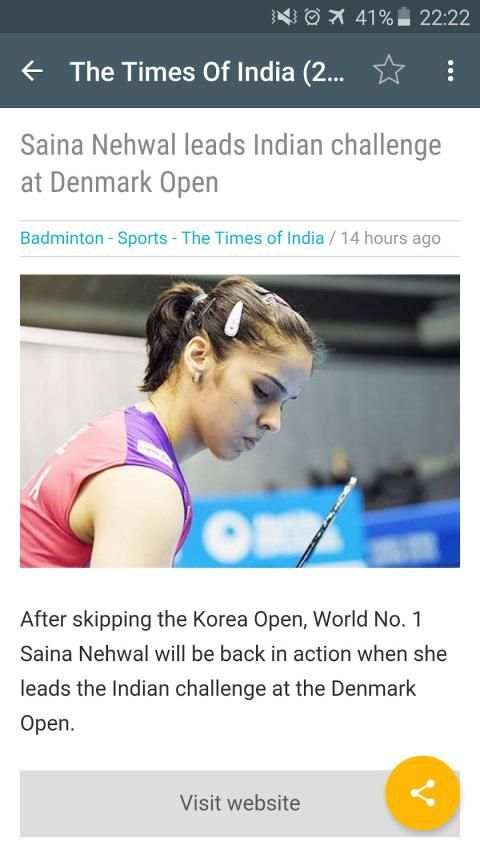 Badminton News screenshot 1