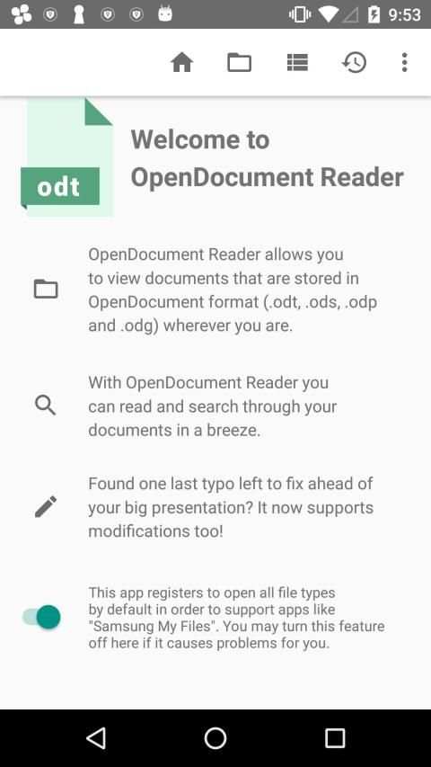 OpenOffice - LibreOffice - OpenDocument Reader स्क्रीनशॉट 6
