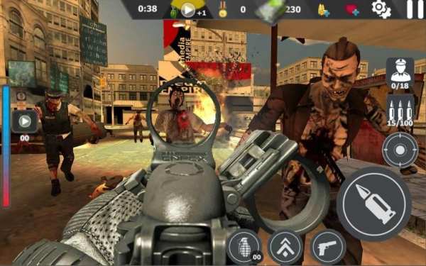 Overkill Dead offline :Unkilled Zombie Shooting screenshot 8